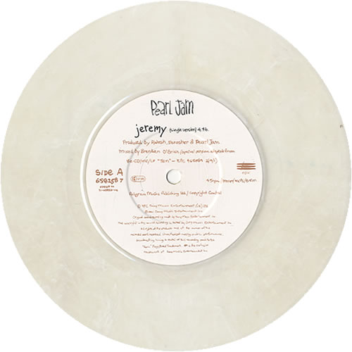 パールジャム　ジェレミー　7㌅　当時物　ホワイトビニール　激レア　UK版 Pearl Jam Jeremy | eBay